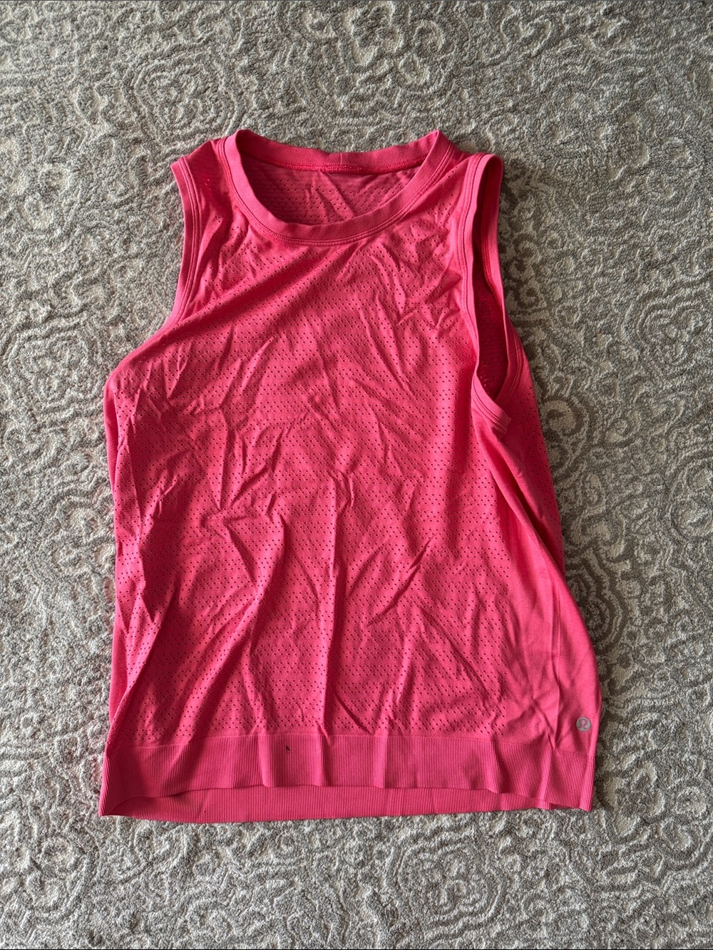 lululemon athletica Pink Perforated Athletic Tank